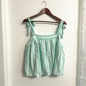 NWT Stoney Clover Lane x Target Womens Tank Striped Green White Size XL